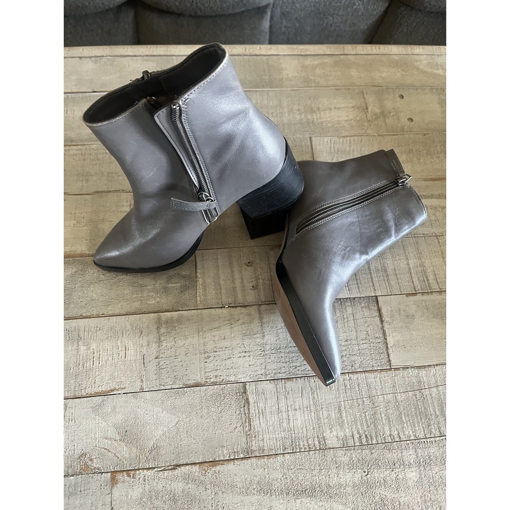 Linea Paolo Baddie Gray Boots Size 6 - Picture 3 of 4